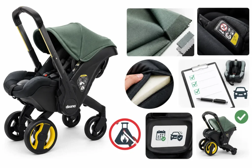doona flame retardant car seat